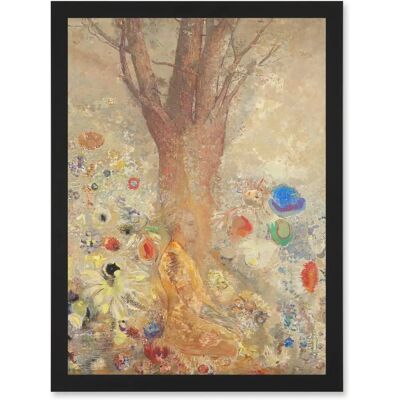 Artery8 - Odilon Redon The Buddha Lotus Tree - A4 - Framed - Art Print Artery8 - Odilon Redon The Buddha Lotus Tree - A4 - Framed - Art Print