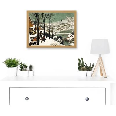 Artery8 - Hunters In The Snow - Light Oak - A4 - Art Print Artery8 - Hunters In The Snow - Light Oak - A4 - Art Print