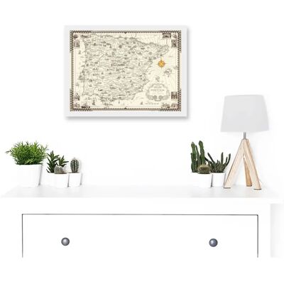Artery8 - Vintage Map E. Dudley Chase 1935 - Framed Print Artery8 - Vintage Map E. Dudley Chase 1935 - Framed Print