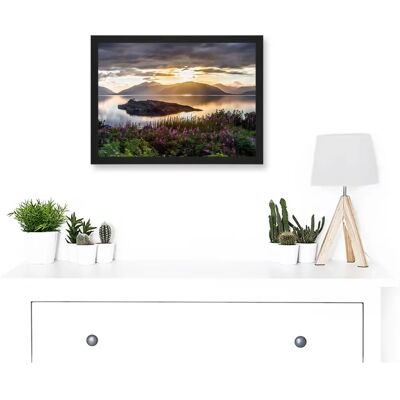 Artery8 - Trienke Sunset Loch Linnhe Highland Scotland - A4 - Black - Framed Wall Art Print Artery8 - Trienke Sunset Loch Linnhe Highland Scotland - A4 - Black - Framed Wall Art Print