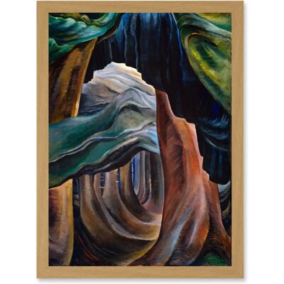 Artery8 - Emily Carr Forest British Columbia - Light Oak - Framed Wall Art Artery8 - Emily Carr Forest British Columbia - Light Oak - Framed Wall Art