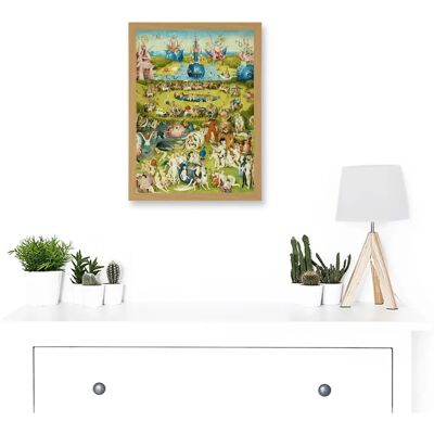Artery8 - Hieronymus Bosch Garden - A4 - Oak - Wall Art Artery8 - Hieronymus Bosch Garden - A4 - Oak - Wall Art
