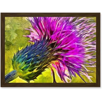 Artery8 - Scottish Thistle - Purple - Framed Wall Art Print Artery8 - Scottish Thistle - Purple - Framed Wall Art Print