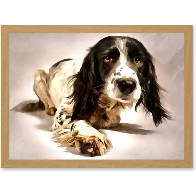 Artery8 - Springer Spaniel Artwork - A4 - Wall Art Artery8 - Springer Spaniel Artwork - A4 - Wall Art