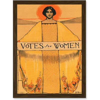 Artery8 - Votes For Women Poster - Brown - A4 - Poster Artery8 - Votes For Women Poster - Brown - A4 - Poster