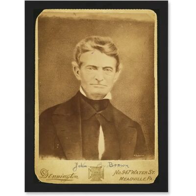 Artery8 - Portrait John Brown Abolitionist - A4 - Wall Art Artery8 - Portrait John Brown Abolitionist - A4 - Wall Art