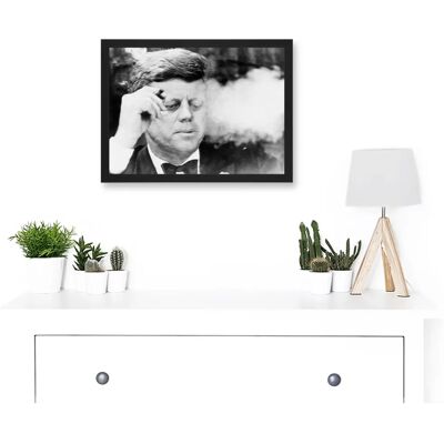 Artery8 - JFK Vintage Photo - A4 - Black - Framed Wall Art Artery8 - JFK Vintage Photo - A4 - Black - Framed Wall Art