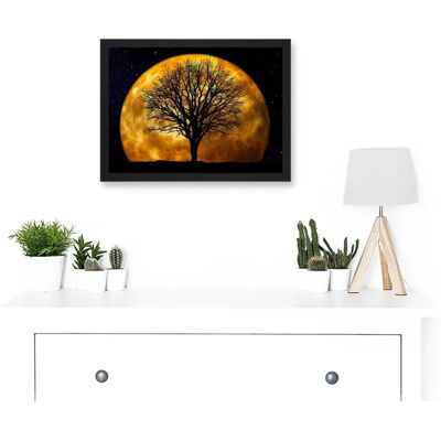 Artery8 - Photo Composition Nature Silhouette Moon Star Tree - A4 Artery8 - Photo Composition Nature Silhouette Moon Star Tree - A4