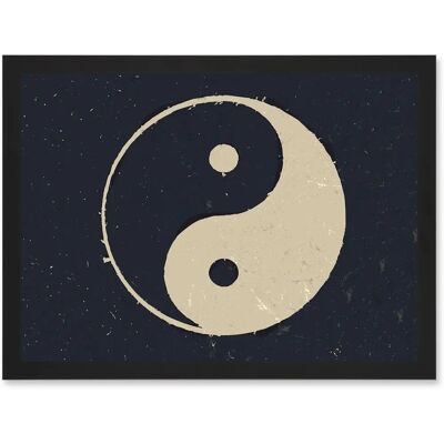 Artery8 - Taoist Philosophy Yin Yang - Black & White - A4 - Framed - Wall Art Print Artery8 - Taoist Philosophy Yin Yang - Black & White - A4 - Framed - Wall Art Print