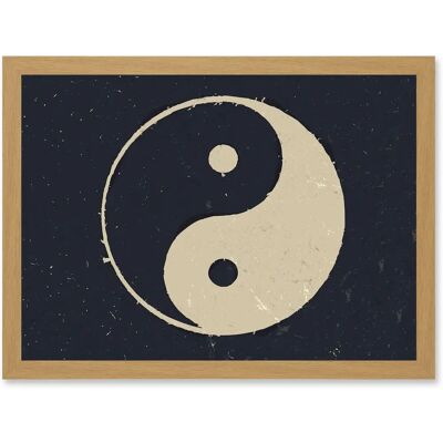 Artery8 - Taoist Yin Yang - Black White - A4 - Wall Art Artery8 - Taoist Yin Yang - Black White - A4 - Wall Art