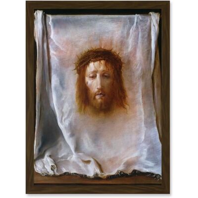 Artery8 - Domenico Fetti Italian Veil - Brown - A4 Wall Art Artery8 - Domenico Fetti Italian Veil - Brown - A4 Wall Art