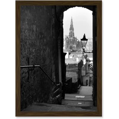Artery8 - Photo Cityscape Edinburgh Royal Mile Lane - Black Artery8 - Photo Cityscape Edinburgh Royal Mile Lane - Black