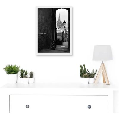 Artery8 - Photo Cityscape Edinburgh - Black - A4 - Wall Art Artery8 - Photo Cityscape Edinburgh - Black - A4 - Wall Art