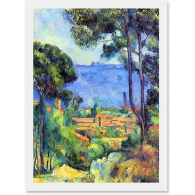 Artery8 - Cezanne L'Estaque & Chateau d'If - Framed Wall Art Artery8 - Cezanne L'Estaque & Chateau d'If - Framed Wall Art