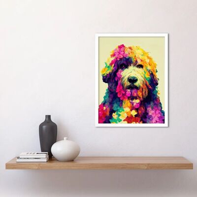 Artery8 - Labradoodle Portrait - 12x16 inch - Art print Artery8 - Labradoodle Portrait - 12x16 inch - Art print