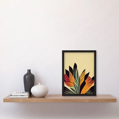 Artery8 - Abstract Art - Black - A4 - Wall Art Artery8 - Abstract Art - Black - A4 - Wall Art