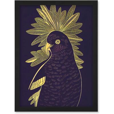 Artery8 - Parrot Tropical Plant - Purple - Wall Art Print Artery8 - Parrot Tropical Plant - Purple - Wall Art Print