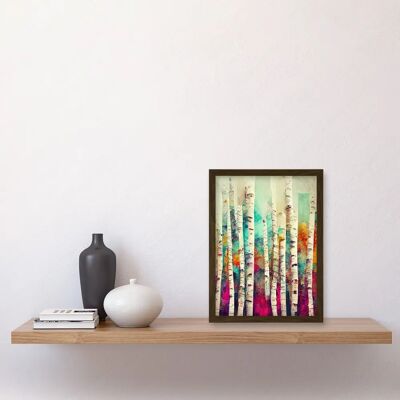 Artery8 - Abstract Birch Forest - Multicoloured Artery8 - Abstract Birch Forest - Multicoloured