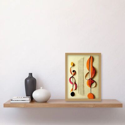 Artery8 - Abstract Autumnal Boho Music Clefs - Wall Art Print Artery8 - Abstract Autumnal Boho Music Clefs - Wall Art Print