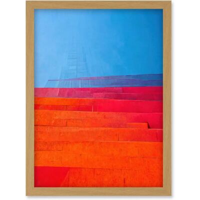 Artery8 - Abstract Minimalist Steps - Multicolor - Wall Art Artery8 - Abstract Minimalist Steps - Multicolor - Wall Art