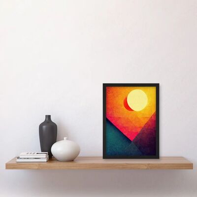 Artery8 - Abstract Geometric - A4 - Framed - Wall Art Print Artery8 - Abstract Geometric - A4 - Framed - Wall Art Print