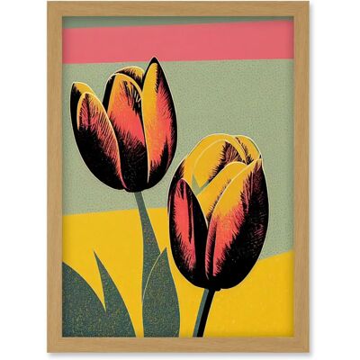 Artery8 - Tulip Blooms - Dusky Pink - Wall Art Print Artery8 - Tulip Blooms - Dusky Pink - Wall Art Print