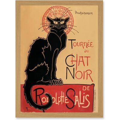 Artery8 - Tournee Du Chat Noir - A4 - Framed Wall Art Artery8 - Tournee Du Chat Noir - A4 - Framed Wall Art