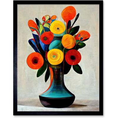 Artery8 - Midcentury Floral Bouquet - 12x16 - Art Print Artery8 - Midcentury Floral Bouquet - 12x16 - Art Print