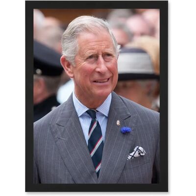Artery8 - King Charles III UK - Black - Wall Art Print Artery8 - King Charles III UK - Black - Wall Art Print