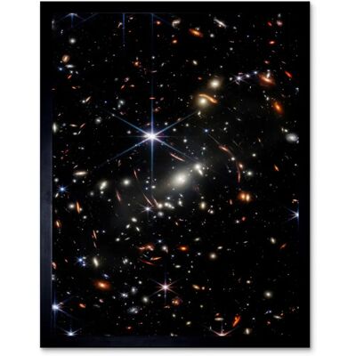 Artery8 - NASA JWST Deep Field - 12x16 - Black - Poster Artery8 - NASA JWST Deep Field - 12x16 - Black - Poster