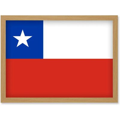 Artery8 - Chile National Flag Poster Artery8 - Chile National Flag Poster