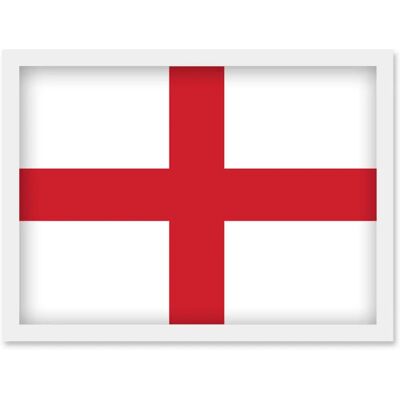 Artery8 - England National Flag - Framed - A4 - Wall Art Artery8 - England National Flag - Framed - A4 - Wall Art