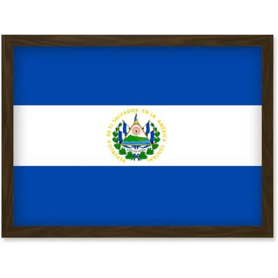 Artery8 - El Salvador Flag - A4 - Poster Artery8 - El Salvador Flag - A4 - Poster