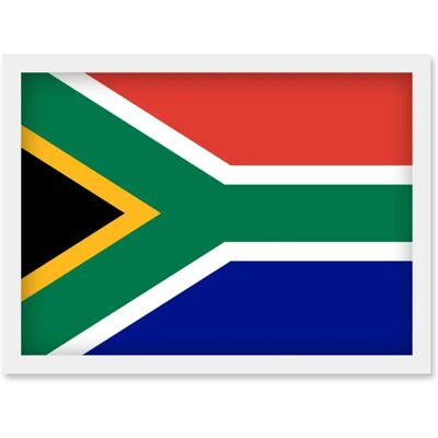 Artery8 - South Africa Flag - A4 - Framed Wall Art Print Artery8 - South Africa Flag - A4 - Framed Wall Art Print