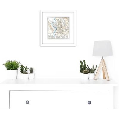 Artery8 - 1870 Ancient Rome City Plan Replica - Wall Art Artery8 - 1870 Ancient Rome City Plan Replica - Wall Art