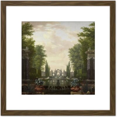 Artery8 - De Moucheron Water Terrace - 8x8 Inch - Brown - Wall Art Artery8 - De Moucheron Water Terrace - 8x8 Inch - Brown - Wall Art