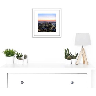 Artery8 - Schwen Panoramic View NYC Chrysler - 8x8 Inch Wall Art Artery8 - Schwen Panoramic View NYC Chrysler - 8x8 Inch Wall Art