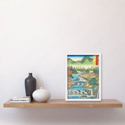 Artery8 - The Hot Springs of Shuzen Temple Izu Province - Utagawa Hiroshige - Framed A4 Artery8 - The Hot Springs of Shuzen Temple Izu Province - Utagawa Hiroshige - Framed A4