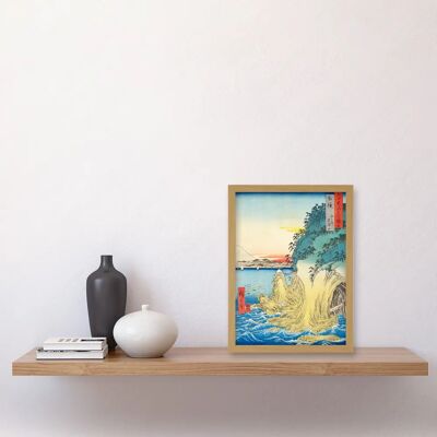 Artery8 - Enoshima - LightOak - Framed - Wall Art Artery8 - Enoshima - LightOak - Framed - Wall Art
