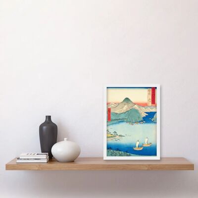 Artery8 - Tsuruga Pine Grove Echizen Hiroshige - A4 - Framed Wall Art Artery8 - Tsuruga Pine Grove Echizen Hiroshige - A4 - Framed Wall Art