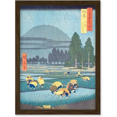 Artery8 Ono - Distant View of Mount Daisen - A4 - Framed Art Print Artery8 Ono - Distant View of Mount Daisen - A4 - Framed Art Print
