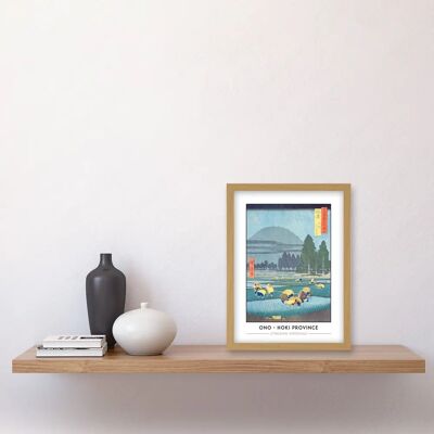 Artery8 - Ono - Distant View of Mount Daisen - Framed Artery8 - Ono - Distant View of Mount Daisen - Framed