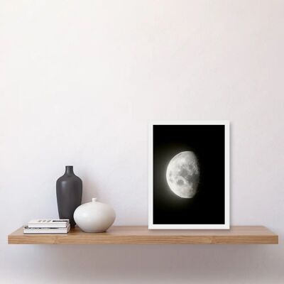 Artery8 - Lunar Phases Waning Gibbous Moon - A4 Artery8 - Lunar Phases Waning Gibbous Moon - A4