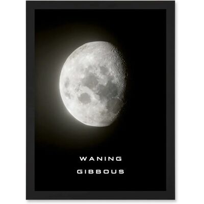 Artery8 - Phases of the Moon - Waning Gibbous - A4 - Poster Artery8 - Phases of the Moon - Waning Gibbous - A4 - Poster