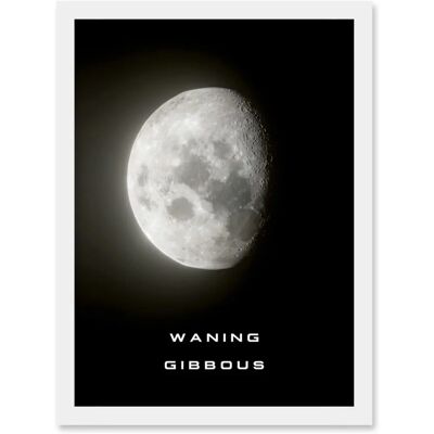 Artery8 - Phases of the Moon - Waning Gibbous - A4 - Poster Artery8 - Phases of the Moon - Waning Gibbous - A4 - Poster