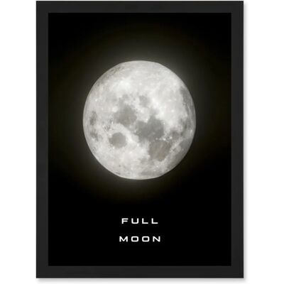 Artery8 Phases of the Moon - Black - A4 - Framed - Poster Artery8 Phases of the Moon - Black - A4 - Framed - Poster