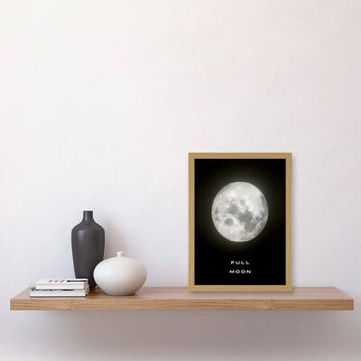 Artery8 - Phases of the Moon - Light Oak - A4 - Poster Artery8 - Phases of the Moon - Light Oak - A4 - Poster