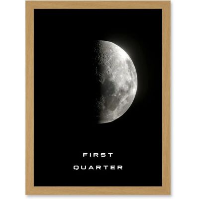 Artery8 - Phases of the Moon - A4 - Framed Poster Artery8 - Phases of the Moon - A4 - Framed Poster