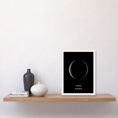 Artery8 - Phases of the Moon - New Moon - A4 - Poster Artery8 - Phases of the Moon - New Moon - A4 - Poster