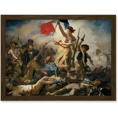 Artery8 - Eugène Delacroix July 28 1830 - Brown - Wall Art Print Artery8 - Eugène Delacroix July 28 1830 - Brown - Wall Art Print